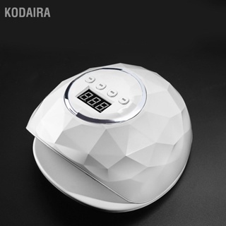 KODAIRA โคมไฟเล็บ 86W LED UV 4 เกียร์การตั้งค่าเวลาเหนี่ยวนำเจลเครื่องเป่าเล็บแสงสหภาพยุโรปเสียบ