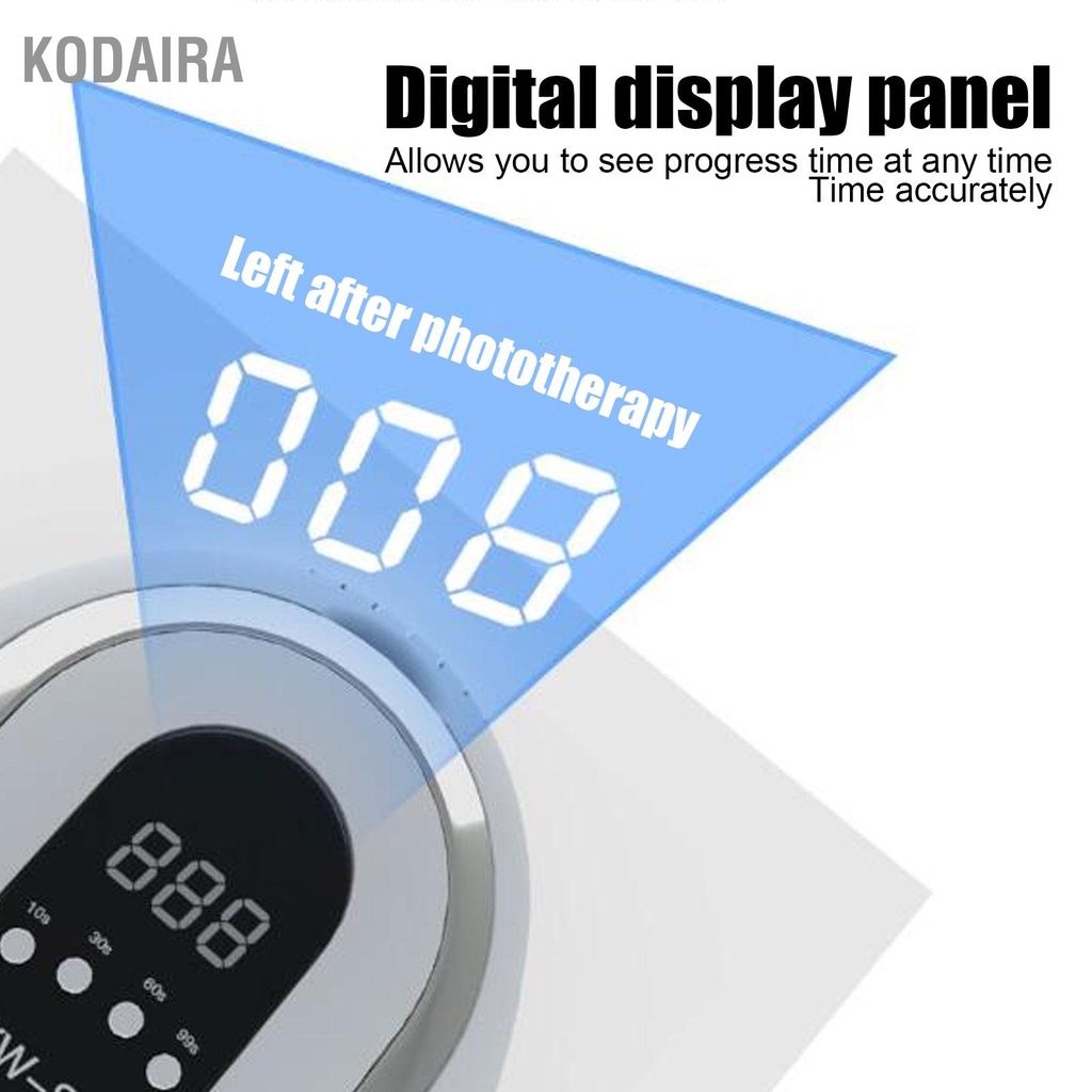 kodaira-ยูวีเล็บเจลโปแลนด์แสงเครื่องเป่าแบบพกพาเซ็นเซอร์อัจฉริยะเล็บเพ้นท์เล็บเครื่องมือ-120-วัตต์