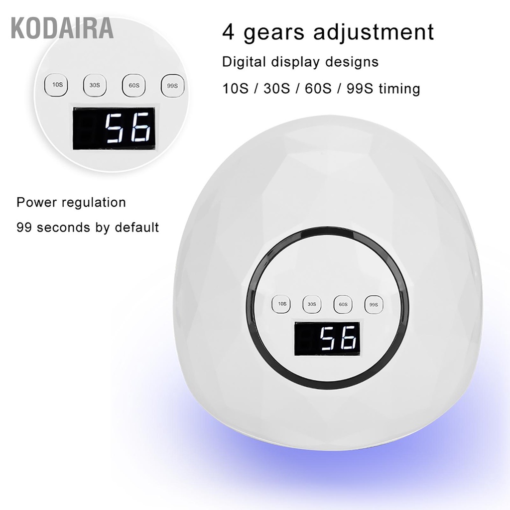 kodaira-86w-professional-led-uv-เจลยาทาเล็บเครื่องเป่าโคมไฟเครื่องบ่มเล็บอัจฉริยะ