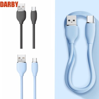 Darby สายชาร์จเร็ว ซิลิโคนเหลว 6A USB Type C USBC 100W 0.25 1 1.5 2 ม.