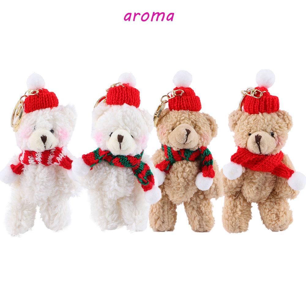 aroma-พวงกุญแจ-จี้ตุ๊กตาเด็กผู้ชาย-คริสต์มาสน่ารัก-ผ้ากํามะหยี่ขนนิ่ม-สําหรับตกแต่งกระเป๋า