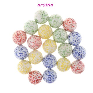 Aroma หินอ่อนแก้ว ตู้ปลา ของเล่นเด็ก 90 ชิ้น|ลูกปัด 16 มม. ลูกพินบอลเด้ง|ลูกบอลหินอ่อน