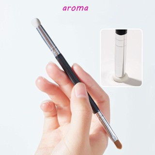 Aroma แปรงแต่งหน้า แปรงคอนซีลเลอร์ แปรงเขียนคิ้ว อายไลเนอร์ แปรงปกปิดรอยคล้ํา สิว หัวคู่ แปรงคอนซีลเลอร์ หัวฟองน้ําความงาม หัวไม้ เครื่องมือแต่งหน้า