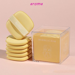 Aroma พัฟแต่งหน้า คอนซีลเลอร์ เนย เรียบเนียน สองด้าน เป็นมิตรกับผิว เสริมความงาม สําหรับผู้เริ่มต้น แต่งหน้า เบลนด์ พัฟ คอนซีลเลอร์ เครื่องมือแต่งหน้า พัฟเบาะลม