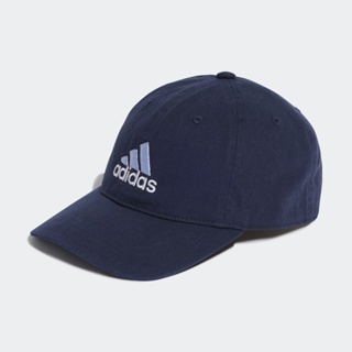 adidas ไลฟ์สไตล์ หมวกแก๊ปปีกโค้งปักโลโก้สองสี Unisex สีน้ำเงิน HT2036
