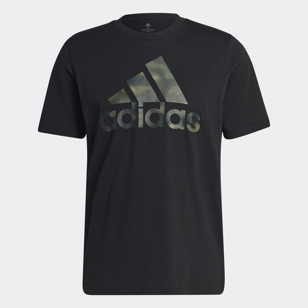 adidas-ไลฟ์สไตล์-เสื้อยืดพิมพ์ลายพราง-essentials-ผู้ชาย-สีดำ-hl6934