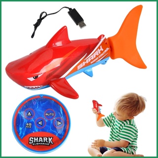 เด็กรีโมทคอนโทรลของเล่นฉลาม MINI Killer WHALE รีโมทคอนโทรลของเล่นจำลองปลาฉลามน้ำไฟฟ้าของเล่น