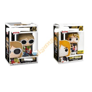 ใหม่ โมเดลฟิกเกอร์ Funko Pop Americano Rock Singer Kurt Donald Cobain ของเล่นสําหรับเด็ก