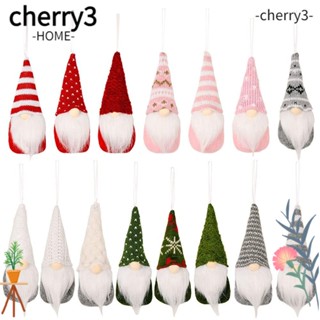 Cherry3 ตุ๊กตาโนม ผ้ากํามะหยี่ขนนิ่ม สร้างสรรค์ สําหรับแขวนตกแต่งต้นคริสต์มาส