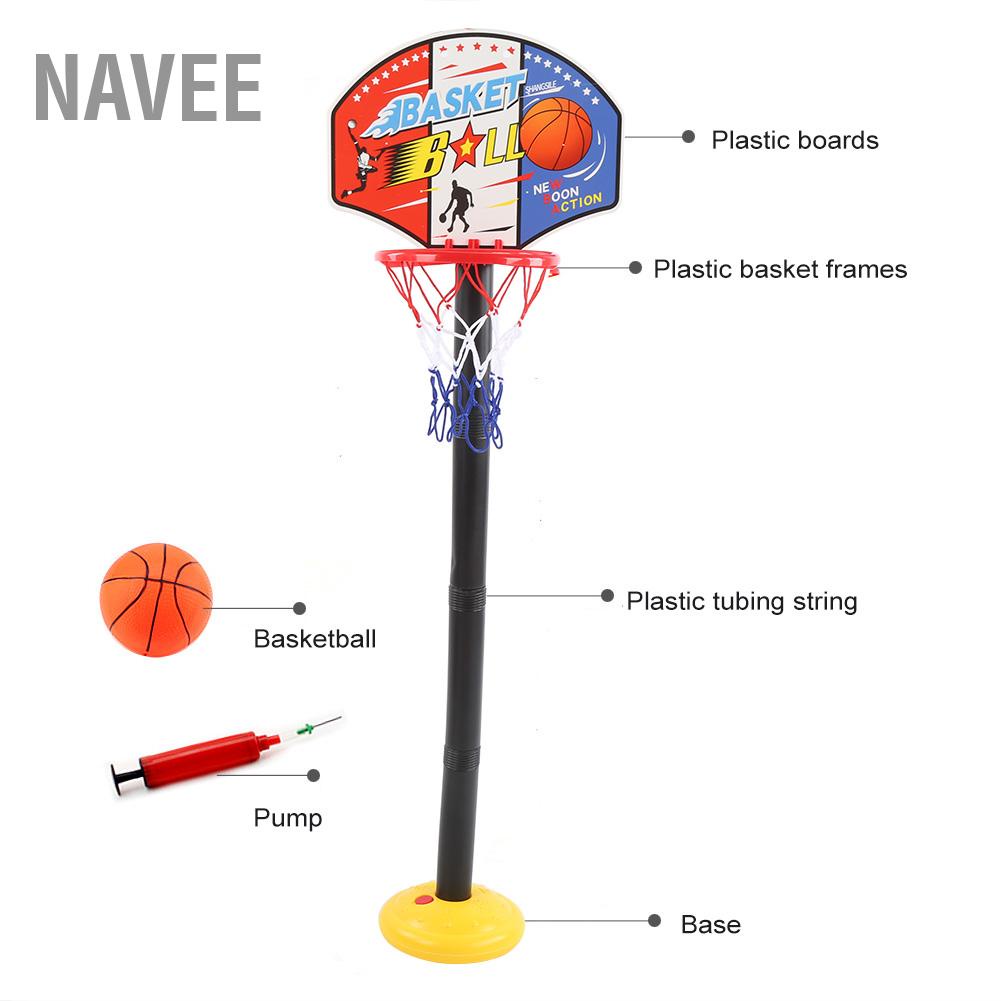 navee-เด็กยืนบาสเกตบอลของเล่นในร่มกลางแจ้งปรับความสูงบาสเกตบอลของเล่น