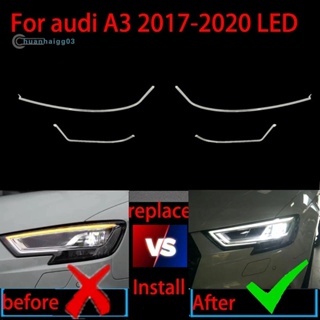หลอดไฟหน้ารถยนต์ DRL LED 16-18 อุปกรณ์เสริม สําหรับ Audi A3 S3