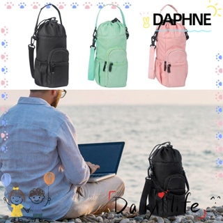 Daphne กระเป๋าสะพายข้าง กระเป๋าใส่ขวดน้ํา กันน้ํา ปรับสายได้ สีพื้น สําหรับเดินป่า