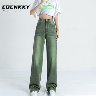EOENKKY  กางเกงขายาว กางเกงยีสน์ผู้หญิง ทรงหลวม ๆ ตรง Retro Hip Hop Pants 2023 NEW Style  ทันสมัย Chic ทันสมัย fashion A97L882 36Z230909
