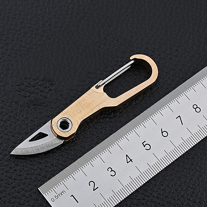 Titanium Mamba Keychain Folding Knife EDC Pocket Knives Sharp Utility ...