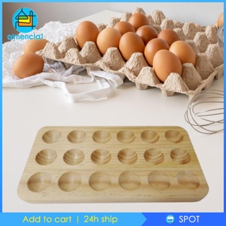 [Almencla1] ถาดไม้เก็บไข่ 18 หลุม ความจุขนาดใหญ่ ใช้ซ้ําได้ สําหรับตู้เย็น