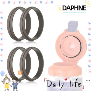 Daphne ปะเก็นแหวนยางซิลิโคนซีลขวดน้ํา แบบแบน แบบเปลี่ยน 6 ชิ้น