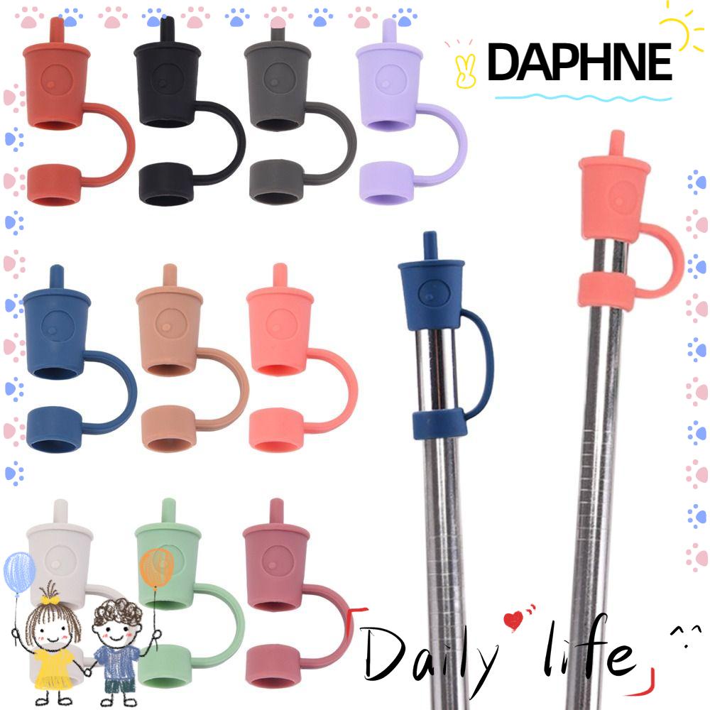daphne-จุกซิลิโคนปิดหลอดดูดน้ํา-กันฝุ่น-ใช้ซ้ําได้-กันกระเด็นน่ารัก