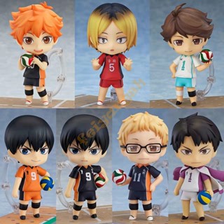 ใหม่ อนิเมะ Haikyuu!! ฟิกเกอร์ Hinata Shoyo Tobio Kageyama Kei Tsukishima Oikawa Tooru Kozume Kenma Ushijima Wakatoshi Nendoroid ของเล่นสําหรับเด็ก