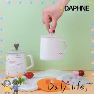 Daphne ฝาปิดแก้วน้ํา ซิลิโคน กันรั่ว กันฝุ่น น่ารัก อุปกรณ์เสริม