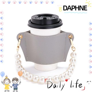 Daphne ที่วางแก้ว หนัง PU ป้องกันน้ําร้อนลวก สําหรับกลางแจ้ง