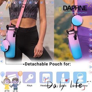 Daphne กระเป๋าใส่ขวดน้ํา แบบพกพา 1000 มล. สายคล้องปรับได้