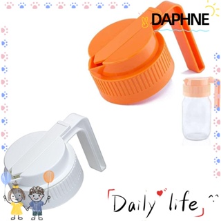 Daphne ฝาปิดขวดโหลเมสัน พลาสติก 2 สี กันรั่วซึม ใช้ซ้ําได้ 2 ชิ้น