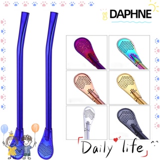 Daphne ช้อนกรองชา สเตนเลส โลหะ ล้างทําความสะอาดได้ ใช้ซ้ําได้ 3 ชิ้น