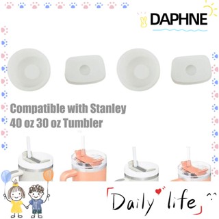 Daphne ชุดฝาครอบหลอดซิลิโคน กันรั่วซึม ใช้ซ้ําได้ สําหรับถ้วย 40 ออนซ์ 30 ออนซ์ 4 ชิ้น