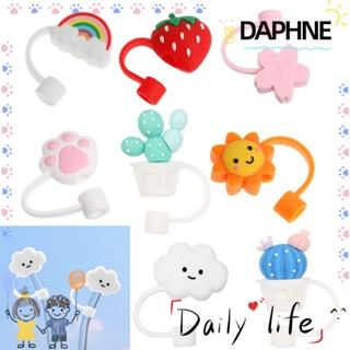 Daphne 1 ชิ้น ซิลิโคน ฟาง ปลั๊ก น่ารัก ป้องกันอากาศกระเด็น อุปกรณ์เสริมถ้วย