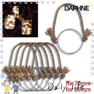 Daphne ด้ามจับลวด ปากกว้าง อุปกรณ์เสริม สําหรับขวดโหล 70 มม. 86 มม. 6 ชิ้น ต่อแพ็ค
