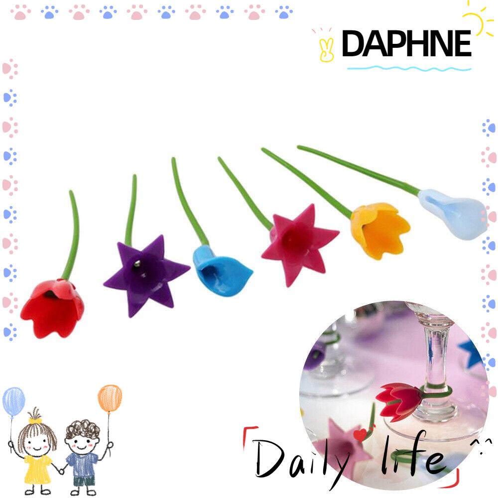 daphne-ป้ายซิลิโคน-โพลีโครมาติก-แบบพกพา-สําหรับมาร์กเกอร์แก้วไวน์-6-ชิ้น