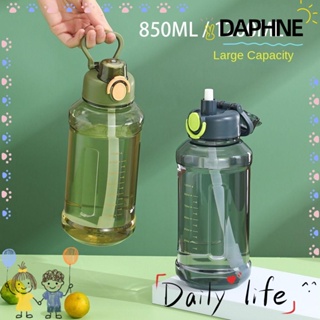 Daphne ขวดน้ําดื่ม พร้อมหลอดดูด ขนาด 850 มล. แบบพกพา สําหรับเล่นกีฬา ยิม