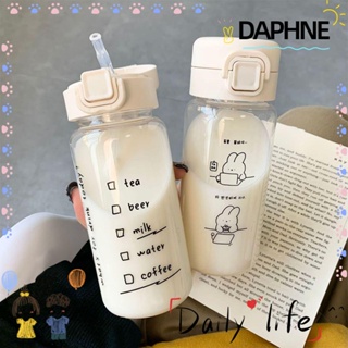 Daphne ขวดน้ํา แบบพกพา ลายการ์ตูน กันรั่ว สร้างสรรค์