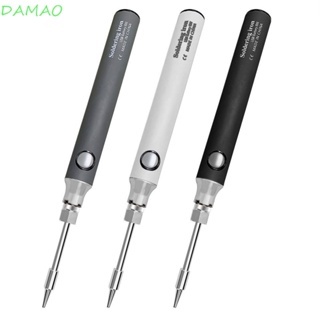 Damao ปากกาเชื่อมบัดกรีไฟฟ้าไร้สาย 5V 8W แรงดันไฟฟ้าต่ํา ขนาดเล็ก ใช้แบตเตอรี่