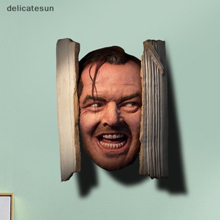 Delicatesun ประติมากรรมเรซิ่น รูปแจ็ค Nicholson สําหรับตกแต่งบ้าน ชั้นวางหนังสือ