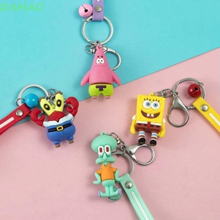 Damao พวงกุญแจ จี้ตุ๊กตา การ์ตูน SpongeBob สามมิติ เหมาะกับของขวัญ ของเล่นสําหรับเด็ก