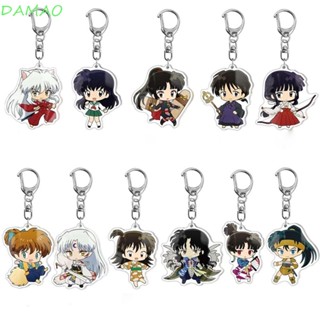 Damao พวงกุญแจอะคริลิค ลายการ์ตูนอนิเมะ Inuyasha Q Version สําหรับตกแต่งรถยนต์