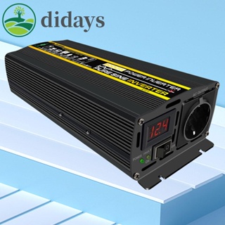 【DIDAYS Premium Products】อินเวอร์เตอร์ DC 12V เป็น AC 220V หน้าจอ LED ดิจิทัล สําหรับรถยนต์