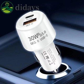 【DIDAYS Premium Products】ที่ชาร์จโทรศัพท์ในรถยนต์ 48W 2 พอร์ต USB A ชาร์จเร็ว สําหรับ Huawei Xiaomi