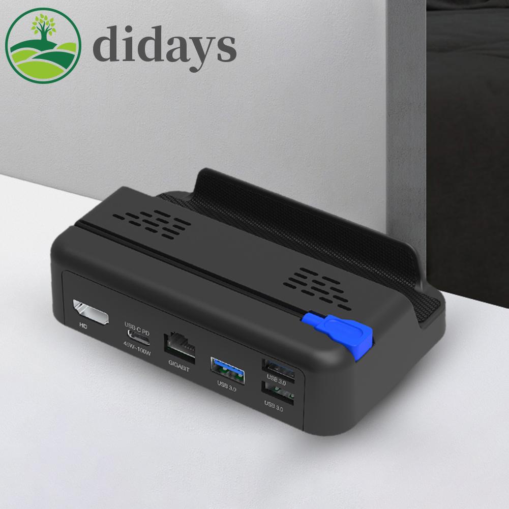 didays-premium-products-6-in-1-dock-rj45-gigabit-ethernet-game-console-tv-dock-สําหรับ-steam-deck