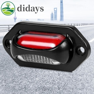 【DIDAYS Premium Products】ไฟ LED 12V 24V สีคู่ สําหรับติดป้ายทะเบียนรถยนต์ รถบรรทุก 8 ชิ้น