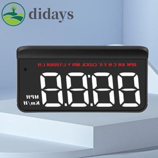 【DIDAYS Premium Products】มาตรวัดความเร็วรถยนต์ดิจิทัล HUD HD GPS OBD2