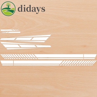 【DIDAYS Premium Products】สติกเกอร์กราฟิก PVC กันแตก สําหรับติดตกแต่งรถยนต์ 6 ชิ้น