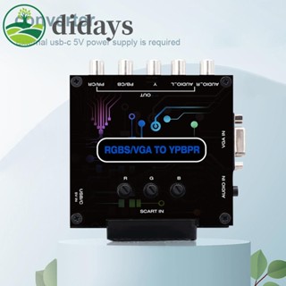 【DIDAYS Premium Products】ตัวแปลงเกมคอนโซล RGBS VGA SCART เป็น YPBPR