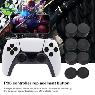 【DIDAYS Premium Products】ฝาครอบปุ่มกดจอยสติ๊กควบคุมเกม แบบอนาล็อก PS5 PS3 Xbox 360 สีดํา 8 ชิ้น