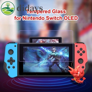 【DIDAYS Premium Products】กระจกนิรภัยกันรอยหน้าจอ 9H สําหรับ Nintendo Switch OLED Game Console