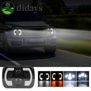 【DIDAYS Premium Products】ไฟหน้ารถยนต์ LED 5x7 7x6 พร้อมไฟเลี้ยว DRL สําหรับ Jeep Chevrolet Express Astro