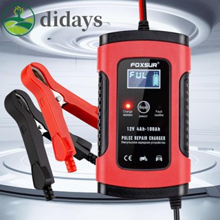 【DIDAYS Premium Products】พาวเวอร์ซัพพลายรถยนต์ แบบพกพา พร้อมหน้าจอ LCD 12V 5A สําหรับรถจักรยานยนต์ SUV