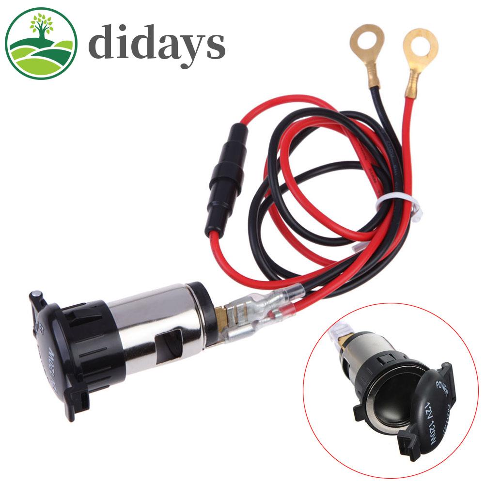 didays-premium-products-อะแดปเตอร์ปลั๊กซ็อกเก็ตโลหะ-12v-120w-สําหรับรถยนต์-และรถจักรยานยนต์