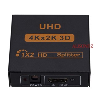 Alisondz ตัวแปลงแยก 1 in 2/4 1x4/1x2 HDMI ติดตั้งง่าย 1080p 30HZ 3D สําหรับเครื่องเล่น HDTV STB Dvddvhs